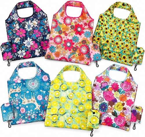 Pcs foldable shopping bags - 6,