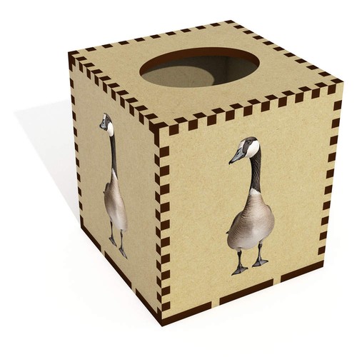 Square canada goose wooden - 'canada,