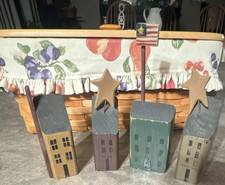 4 Handmade Wooden Miniature