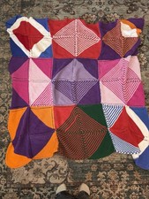 Vintage Hand Knit Patchwork
