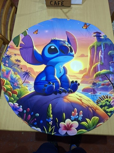 Disney stitch circle rug - circle,
