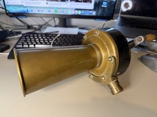 Vintage Genuine Brass Klaxon Horn Hand Operated Classic Car