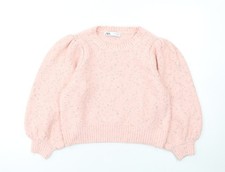 Zara Women Pink Puff Sleeve