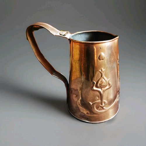 Art nouveau antique copper - art, jug