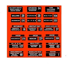 MODEL BUS WATERSLIDE TRANSFERS