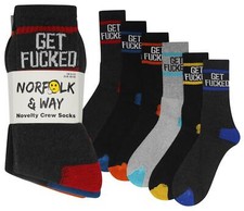 6 pack Mens Novelty Get F*cked