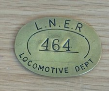 Railway lner Brass Check Token