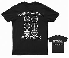 Check out my Six Pack Aviation Instrument T-Shirt Pilot Flight Tee Personalised