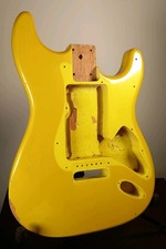 Stratocaster Guitar Body Metallic Yellow Relic DIY Project