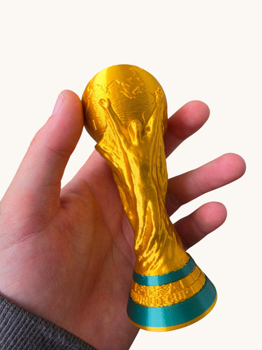 Printed world cup trophy - 3d,