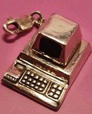 Silver Milano Computer  Charm