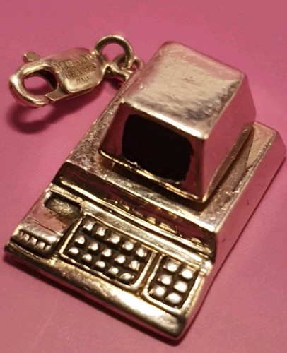 Silver milano computer charm - milano,
