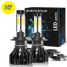 2x H7 LED Headlight Car Light Bulbs 4-Side 16000LM High or Low Kit Beam 12V-24V
