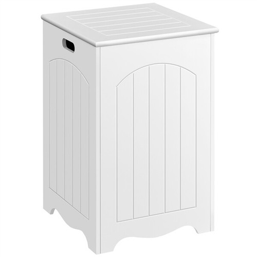 Laundry basket wooden bathroom - laundry,