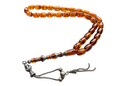 Pressed Polish Amber Rosary