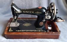 Antique Singer 99K Hand Crank Sewing Machine from 1917 with Case