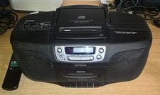 Aiwa CSD-ES350 Portable CD Radio Cassette Player- 120v Power