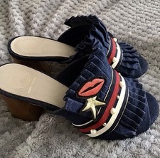 Kurt Geiger Denim Mules Size