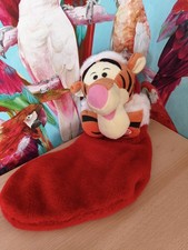 Rare Disney Tigger Christmas Stocking Musical Retro Vintage Collectable