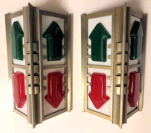 Vintage pair art deco elevator - vintage,