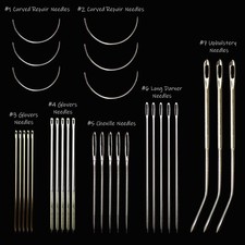 Crafty Hand Sewing Needles Curved Repair Glovers Chenille Darning Upholstery