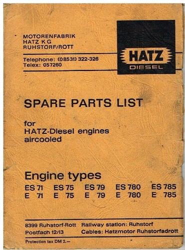 Hatz e71 780 785 es71 - 780,
