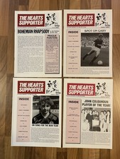 Hearts FC Supporter Fanzine x4 HMFC Heart of Midlothian Vol VII 1-3 & 5 1986