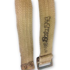 WW2 Khaki 37 Pattern 1943 dated cross pack Webbing straps xPair WWII Era Brass