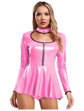 UK Women's Wet Look Leather