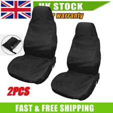 2Pcs Front Seat Covers Universal Car Van Black Waterproof Protector Anti-dust UK