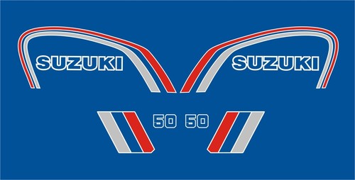 Suzuki ts50er 1979 decal kit - 1979,