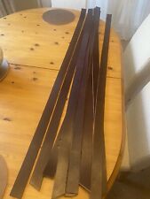 5x 40mm brown hide leather belt blanks 3.5mm thick 51” long 5 holes