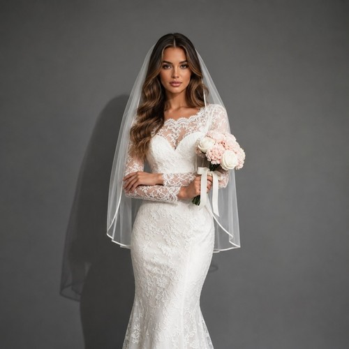 Tier ribbon edge bridal - 1,