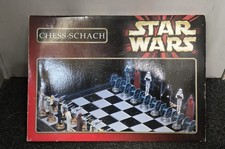 Complete Rare 1999 Original Star Wars Chess Set Schach