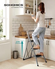 SONGMICS Step Ladder, 3-Step