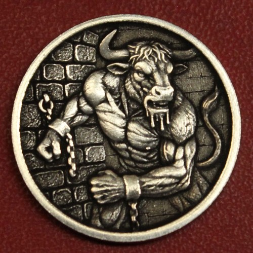 Hobo nickel minotaur - made, from