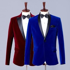 Mens Velvet Suit Jacket and