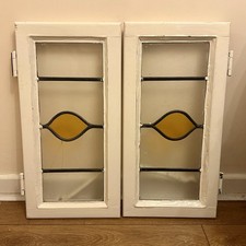 Pair of Vintage Art Deco Amber