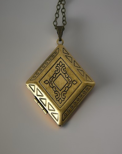 Antique gold tone diamond - tone,