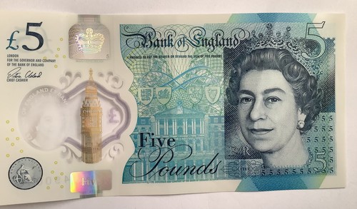 Five pounds banknote 5 - banknote., £5