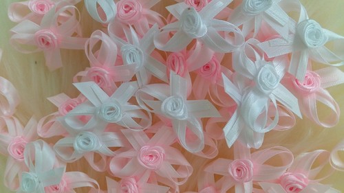 Small satin ribbon white - small,