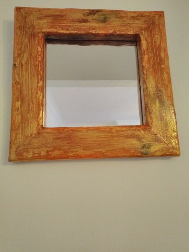 Mirror square wooden framed