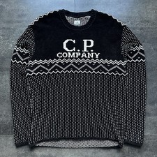 CP Company Chenille Jacquard Knit Sweater Jumper - XL (23”) - RRP £250