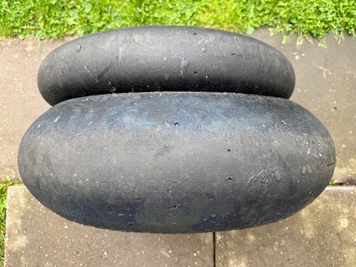 Pair motorcycle slick tyres - of,