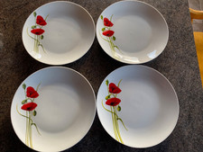 4x  Dunelm Poppy Side Plates
