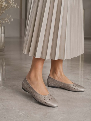 Gabor ruffle mocca - gabor, metallic