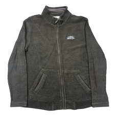 Weird Fish Macaroni Sweatshirt Full Zip Outdoor Y2K Brown Jumper Mens XL