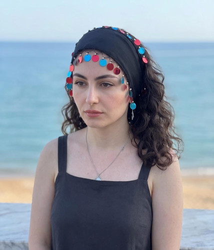 Handmade black cotton - handmade, boho