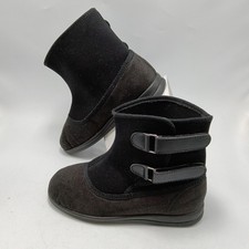 Cosyfeet Patty Ankle Boots Womens Size 3 Black Wide Fit Orthopaedic Shoes