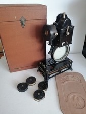 Antique 1920's  Pathe Baby Hand Cranked Home Projector In Original Case 